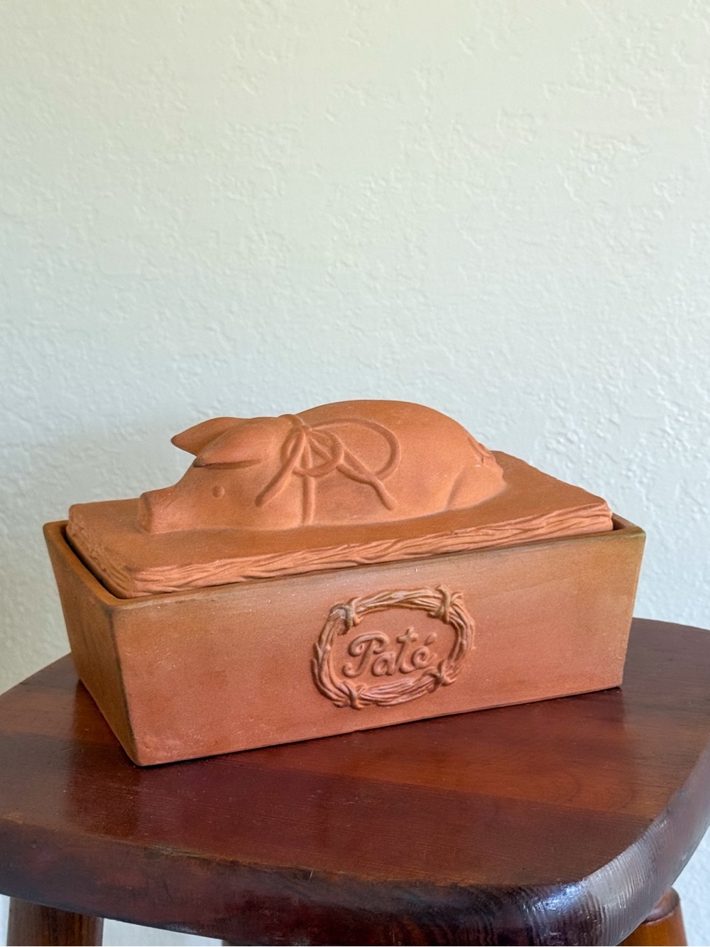 Vintage Rubel & Co. Pâté Piggy Terrine Crock/Lidded Dish - 1981